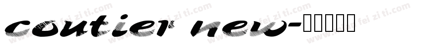 coutier new字体转换